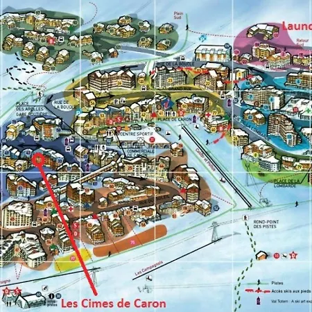 Résidence Cimes De Caron - Location: Avec Un Grand Balcon Au Sud Pour 8 ! Mae-9015 Appartement *
